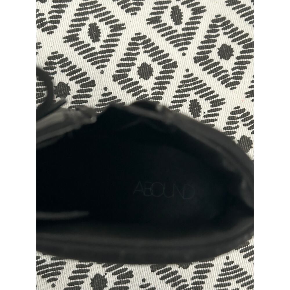 ABOUND BLACK CHUNKY COMBAT LACE UP BOOTS SIZE 8.5 - Picture 7 of 7